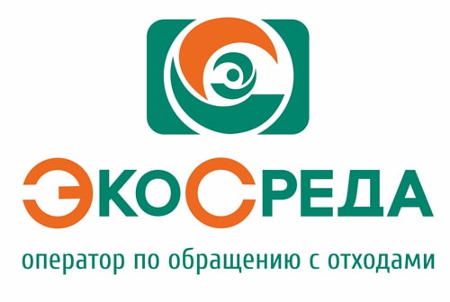 Логотип группы компаний "ЭкоСреда" стилизованные буквы Э и С, заключённые в квадрат