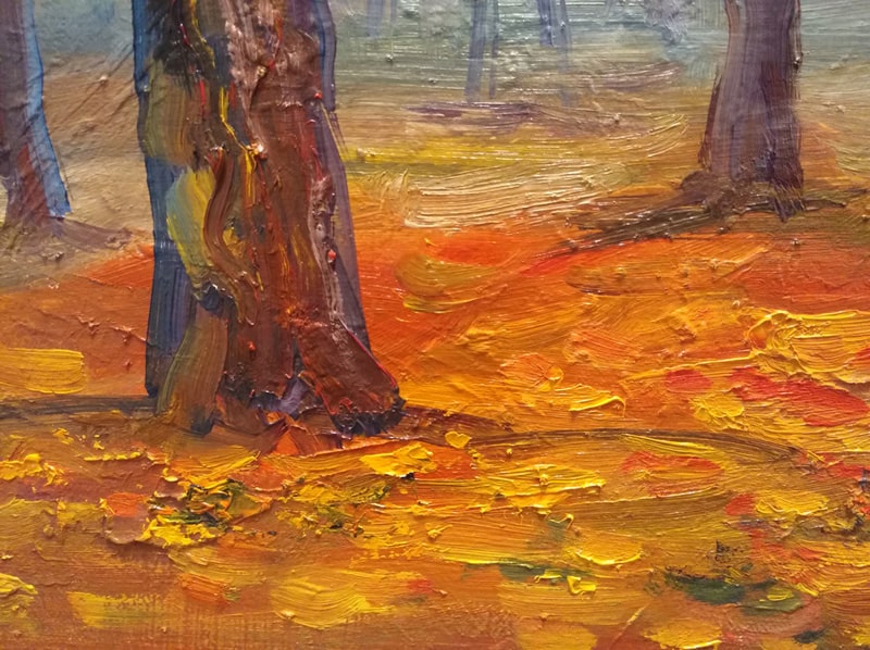 Фрагмент картины "Осень уходит"