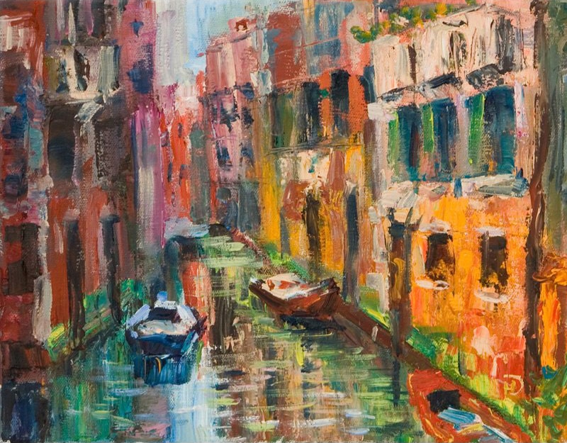 Картина "Красочная Венеция", художник Нина Дивинская