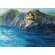 Картина маслом "Пора на море" синее море, скалистые берега