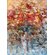 Картина маслом "Межсезонье" с абстрактным букетом цветов в ледяной вазе